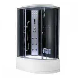 Leziter Lia Hydromassage-Duschkabine mit linksseitigem Einbau
