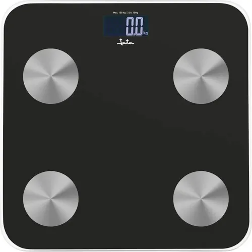 Jata HBAS1155 Personenwaage - Präzise digitale Personenwaage mit einer maximalen Tragkraft von 180 kg, ideal für eine gesunde Gewichtskontrolle zu Hause.