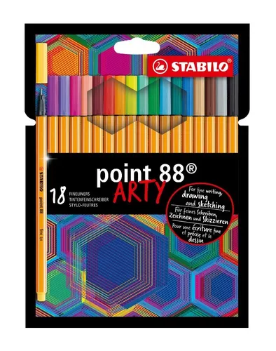 STABILO® POINT 88 18ER KARTONETUI ARTY NEU OVP