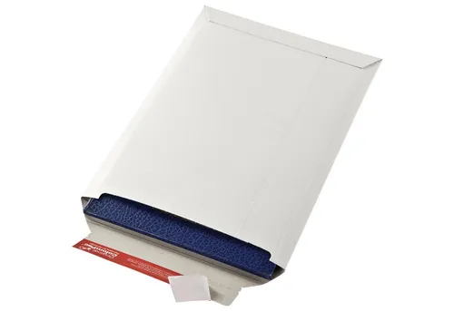 COLOMPAC Rigid Versandtasche C4 Vollpappe (20 Stück) - Hochwertige Versandtaschen aus Vollpappe für Dokumente und Prospekte. Bieten Knickschutz, sind leicht und ideal bedruckbar. Mit Selbstklebeverschluss für sicheren Versand. Maße: 235 x 310 x -30 mm.