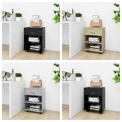 Rollcontainer Holzwerkstoff – Praktischer Bürowagen mit Schublade