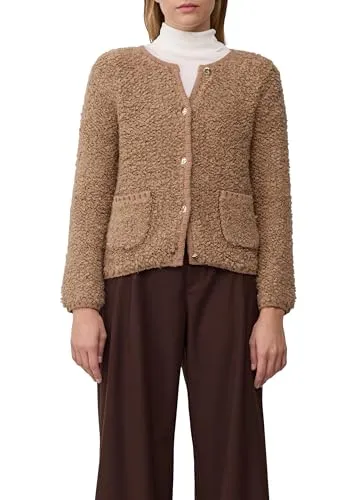 s.Oliver Strickjacke im Relaxed Fit aus Alpakamix in beige von s.Oliver