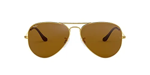 Ray-Ban MOD. 3025 Aviator Sonnenbrille 58, Gold - Sportbrillen mit schützendem Etui, klassisches Design und optimaler UV-Schutz für stilbewusste Träger.