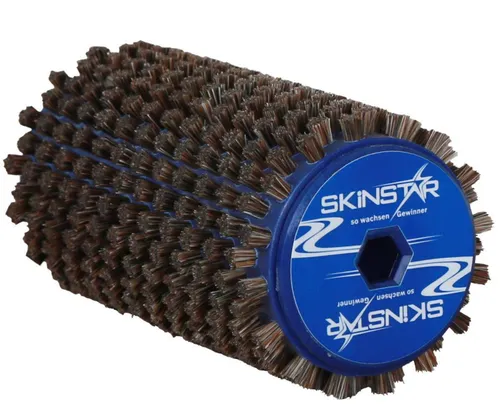 SKINSTAR Belagbürste Rotorbürste Skibelag Speed Brush Rosshaar 120mm