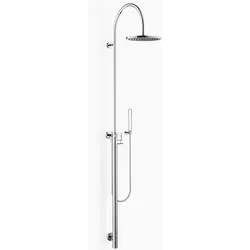 Dornbracht Meta Duschstele mit Brause-Einhandbatterie in weiß von Dornbracht