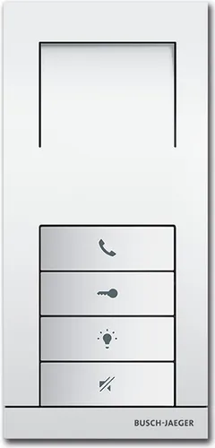 Busch-Jaeger 83210 AP-683 Innenstation Audio Alusilber - Haus-Alarmanlagen mit Freisprechfunktion und einstellbaren Klingeltönen für Tür- und Etagenruf, ideal für mehr Komfort und Sicherheit im Zuhause.