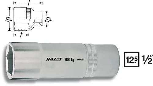Hazet 900LG-18 Außen-Sechskant Steckschlüsseleinsatz 18 mm 1/2