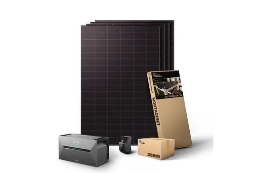 Kleines Kraftwerk 2000W Balkonkraftwerk inkl. Anker Solarbank 3 Pro - Effizientes Balkonkraftwerk mit 2000 WP Leistung. Inklusive Anker Solarbank 3 Pro für einfache Installation und smarte App-Steuerung. Ideal zur Eigenstromversorgung und Reduzierung der Stromkosten.