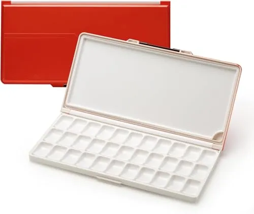 MEEDEN Luftdichte Wet Palette: Mischpalette mit 33 Wells & Deckel