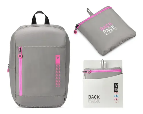 RONCATO Compact Rucksack grau – Handgepäcktauglich - Stylischer Rucksack aus 100% Polyester, mit gepolstertem, verstellbarem Schultergurt und praktischem Tragegriff. Ideal für Reisen und den Alltag, mit einem Volumen von 23 l.