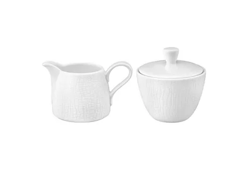 Seltmann Weiden Life Fashion Milch- und Zucker-Set - Luxury White - Elegantes Geschirrset aus hochwertigem Porzellan, spülmaschinen-, mikrowellen- und ofenfest. Ideal für festliche Anlässe oder das gemütliche Frühstück zu zweit.