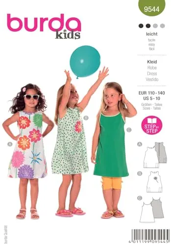 Burda Schnittmuster 9544 Kleid Gr. 110-140