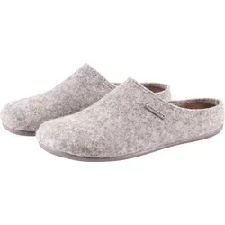 Shepherd CILLA Damen Hausschuhe grau 36 EU - Bequeme Hausschuhe in Grau aus 70% Schafwolle, mit herausnehmbarer Veloursleder-Innensohle. Ideal für entspannte Stunden zu Hause.
