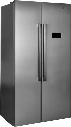 BAUKNECHT Side-by-Side SBS C90 IN - 177 cm hoch, 91 cm breit - Kühlschrank mit großzügigem Kühlvolumen von 347 l und Gefriervolumen von 185 l, energieeffizient und mit praktischer LED-Innenbeleuchtung für optimale Übersicht.