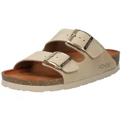 Rohde Tieffußbett bis 30 mm Gr. 41, Beige - Bequeme Clogs für Damen - Damen Clogs mit einem tiefen Fußbett bis 30 mm für optimalen Komfort und Unterstützung. Perfekt für den Alltag und entspannte Stunden zu Hause.