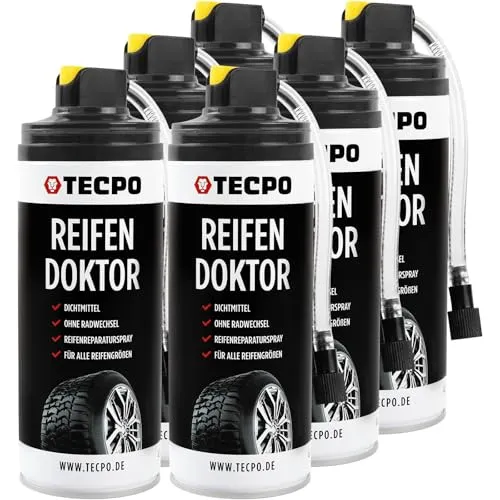 TECPO 6X Reifen Doktor Dichtmittel, 400 ml