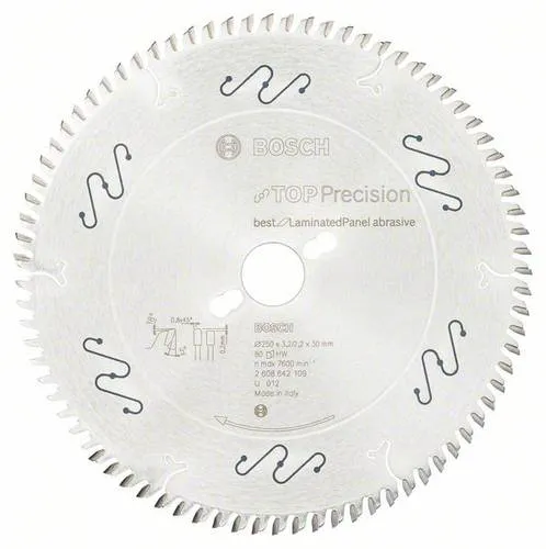 Bosch Kreissägeblatt Top Precision 250x30x3,2 mm