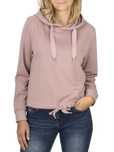 DENIMFY Hoodie Damen Kurz Regular Fit DFHanna Crop Kapuzenpullover - Modischer Cropped Hoodie für Damen mit kuscheligem Fleece-Futter. Ideal für Freizeit und Sport, bietet optimalen Tragekomfort. Erhältlich in verschiedenen Größen und Farben. Perfekt für jeden Anlass!