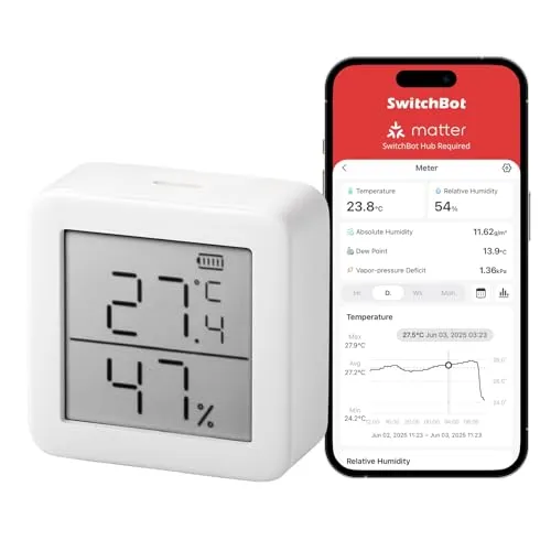 SwitchBot Thermometer Hygrometer Innen mit Bluetooth