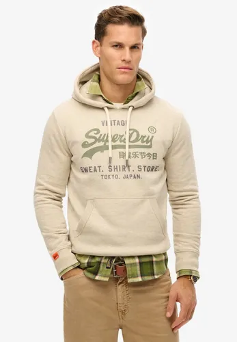 Superdry Kapuzensweatshirt SD-VL HERITAGE RELAXED HOOD beige S - Herren-Sweatshirt in pelican beige, modischer relaxed fit mit pflegeleichtem Jersey-Material. Ideal für lässige Outfits und Freizeitaktivitäten.