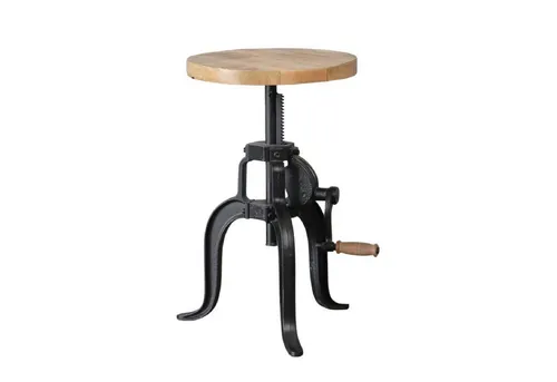 baario Sitzhocker SELCE Industrial Style in braun von baario