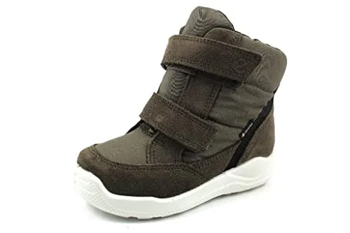 Ecco Urban Mini Fashion Boot - Wasserdichte Wanderschuhe für Kinder - Wanderschuhe aus Premium-Wildleder mit GORE-TEX für trockene Füße, verstellbare Klettverschlüsse und isolierende Einlegesohle für optimalen Komfort.