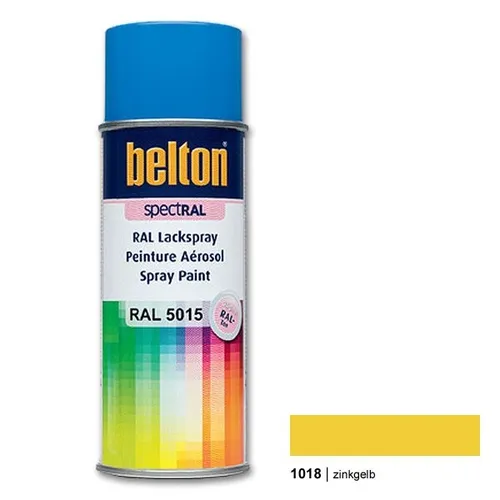  Belton Ral Spray 1018 zinkgelb 400 ml Sprühdose hochglanz 13,63€/L