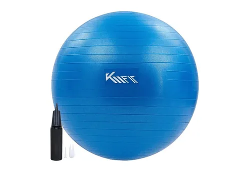KM - Fit Gymnastikball 55 cm Trainingsball Sitzball für Fitness, Yoga & Gymnastik (mit Luft-Pumpe), Max. Belastbarkeit: 300 kg