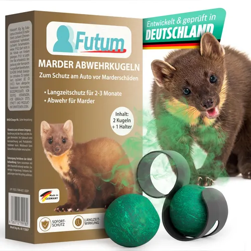 F UTUM Marderabwehr Marderschreck Auto Marderschutz Marderkugeln gegen Marder