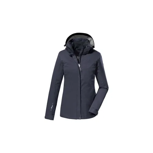 KILLTEC Damen Funktionsjacke KOS 133 WMN JCKT - Funktionale Funktionsjacke für Damen, wind- und wasserdicht mit 10.000 mm Wassersäule. Nachhaltig hergestellt und PFAS-frei imprägniert, ideal für Outdoor-Aktivitäten.