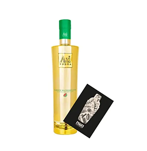Au Vodka Green Watermelon 0,7L (35,2% Vol) aromatisierte Wodka Spirituose grüne Wassermelone- [Enthält Sulfite]