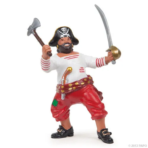 Papo 39421 Pirat mit Axt 8 cm Piraten und Korsaren
