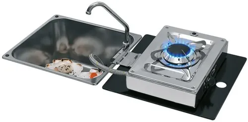 Can LC1710 Kocher-Spülen Kombination, 1-flammig, eckig