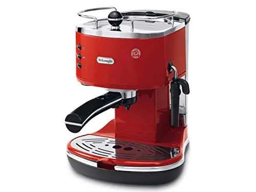 De Longhi Icona ECO311.R Red Espresso-Kaffeemaschine - Kaffeemaschinen mit klassischem Design, ideal für aromatischen Espresso und eine stilvolle Küchenausstattung.
