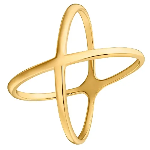 Heideman Ring Damen Fionn aus Edelstahl - Eleganter vergoldeter Damenring - Hochwertiger Damenring aus nickelfreiem Edelstahl, goldfarbig poliert und antiallergen, ideal für Allergiker. Perfekter Tragekomfort und geeignet für besondere Anlässe wie Valentinstag oder Hochzeitstag.