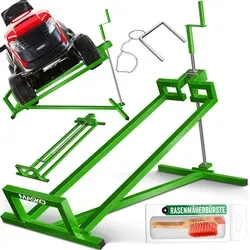 MASKO Rasentraktor Heber 400kg - Aufsitzmäher Hebevorrichtung - Rasentraktoren mit einer robusten Hebevorrichtung für bis zu 400kg, ideal für effizientes Rasenmähen und Pflege großer Flächen.