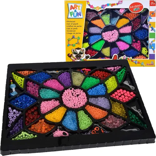 Perlenset zur Herstellung bunter Art&Fun-Armbänder