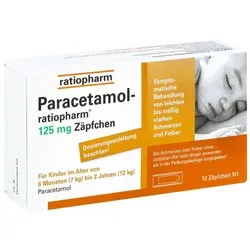 Paracetamol ratiopharm 125mg Zäpfchen