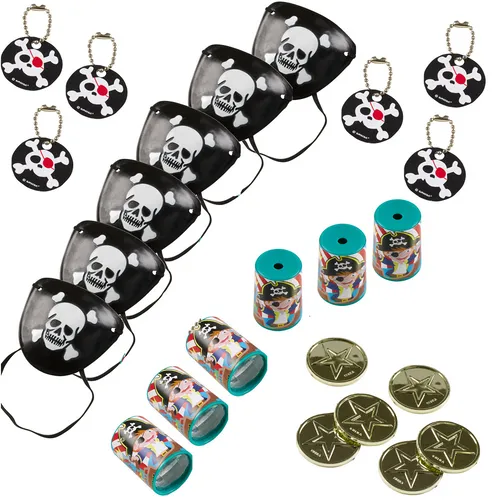 Piraten Mitgebsel Augenklappen Party 6Kinder Kindergeburtstag Piraten fest 24 x