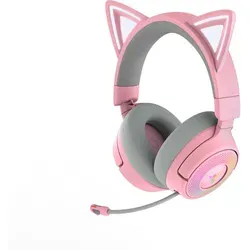 Razer Kraken Kitty V3 Pro - Kabelloses Gaming Headset in Quartz - Gaming Headset mit RGB-Beleuchtung und erstklassigem Sound für ein immersives Spielerlebnis.