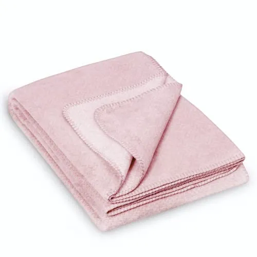 kids&me® Bio-Babydecke aus Baumwolle - Oeko-TEX zertifiziert, rosa 70x100cm - Kuschelige Babydecke für Kinderwagen, Krabbeldecke oder Bett - aus 100% GOTS-zertifizierter Bio-Baumwolle, atmungsaktiv und perfekt für alle Jahreszeiten.
