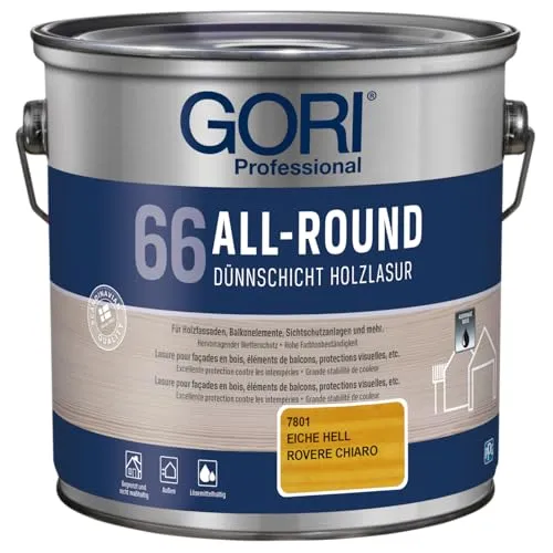 Gori 66 Allroundlasur 7801 Eiche Hell – 5L Holzschutzlasur
