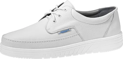 Berufshalbschuh air cushion 2600 - Bequemer Sicherheitsschuh in Weiß, Größe 40 - Sneaker mit luftgepolstertem Fußbett, ideal für lange Arbeitstage, zertifiziert nach DIN EN ISO 20347 O1 SRA