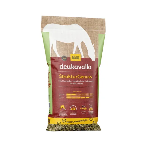 deukavallo StrukturGenuss 15 kg – getreidefreies Struktur-Ergänzungsfutter Pferd