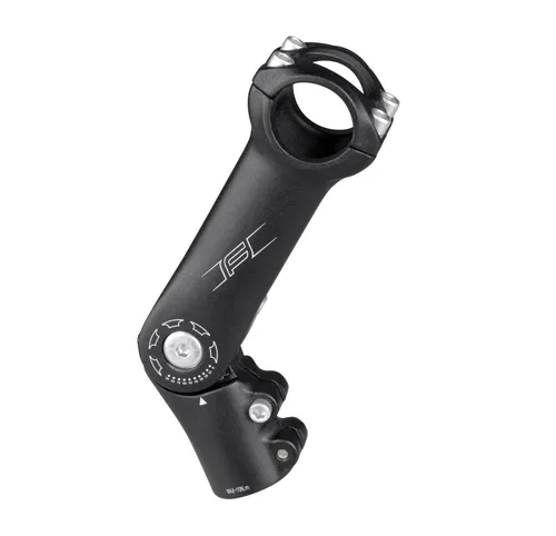 Force Vorbau 31,8/110mm Verstellbar Alu - Verstellbarer Fahrradlenkervorbau aus Aluminium, ideal für Lenker mit 31,8 mm Durchmesser. Bietet Flexibilität im Winkel von 0-90° für optimalen Fahrkomfort.