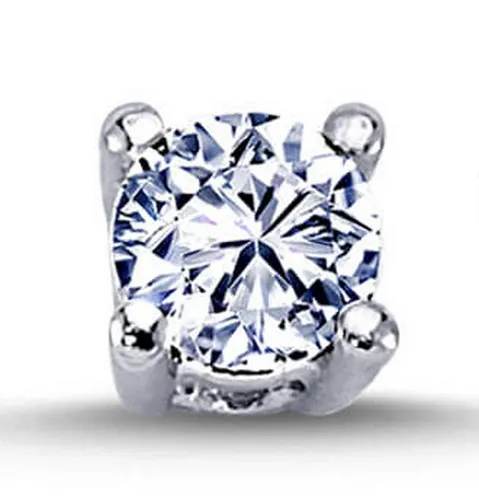 EinStein Diamant Single-Ohrstecker Herren 14 Karat Weißgold - Eleganter 0,17 Carat Diamant Solitär Ohrstecker für Herren aus 14 Karat Weißgold. Ideal für besondere Anlässe oder als stilvolles Accessoire im Alltag.