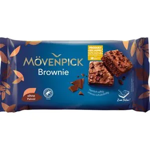 Mövenpick Kuchen Brownie, mit Schokoladenstückchen, Brownie, 300 g