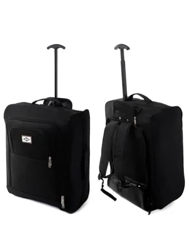 Produktbild Granori Handgepäck Rucksack Koffer 55x40x20 cm – Leichter 2-in-1 Kabinentrolley mit Rollen