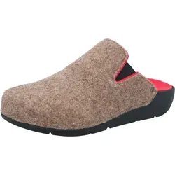 BERKEMANN Vianna Clog - Bequeme Hausschuhe - Klassische Clogs aus hochwertigem Filz mit warmem Wollinnenmaterial, ideal für entspannte Stunden zu Hause. Größe 42, Farbe beige.