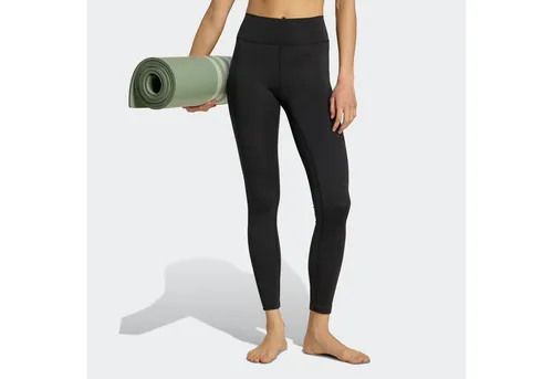 adidas Damen All Me Essentials Full-Length Leggings, Schwarz, XS - Tights aus 85% recyceltem Polyester, mit hohem Bund und feuchtigkeitsabsorbierendem AEROREADY für optimalen Komfort beim Sport.